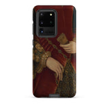 Duchess of Norfolk - Hans Eworth Samsung Case, Galaxy S20 Ultra / Matte, Smartphone Case Classical Painting Person Red Garment Intricate