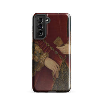 Duchess of Norfolk - Hans Eworth Samsung Case, Galaxy S21 / Gloss, Phone Case Classical Painting Hands Elaborate Clothing