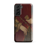 Duchess of Norfolk - Hans Eworth Samsung Case, Galaxy S21 Plus / Gloss, Smartphone Case Historical Painting Person Rich Red Gold