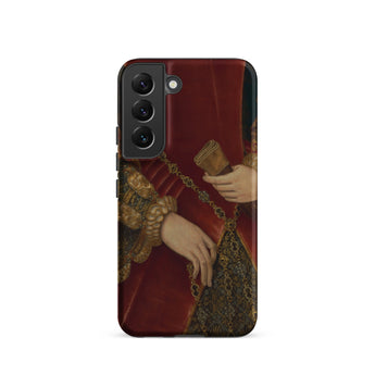 Duchess of Norfolk - Hans Eworth Samsung Case, Galaxy S22 / Matte, Smartphone Case Classical Painting Person Red Garment Intricate