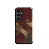 Duchess of Norfolk - Hans Eworth Samsung Case, Galaxy S24 / Gloss, Smartphone Case Classical Painting Person Red Garment Intricate