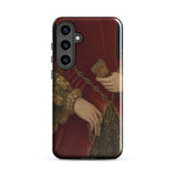 Duchess of Norfolk - Hans Eworth Samsung Case, Galaxy S24 Plus / Gloss, Phone Case Classical Painting Person Red Attire Ornate