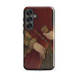 Duchess of Norfolk - Hans Eworth Samsung Case, Galaxy S25 Plus / Gloss, Smartphone Case Red Gold Renaissance-style Painting Design