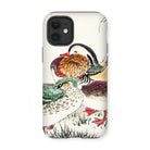 Duck & Barley - Numata Kashu Meiji Iphone Case, 12 Mini / Matte, Phone Case Colorful Illustration Two Ducks Traditional Asian