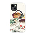 Duck & Barley - Numata Kashu Meiji Iphone Case, 13 Mini / Matte, Phone Case Colorful Illustration Ducks Waterfowl Traditional Asian