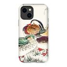 Duck & Barley - Numata Kashu Meiji Iphone Case, 14 / Matte, Phone Case Colorful Illustration Ducks Waterfowl