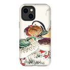 Duck & Barley - Numata Kashu Meiji Iphone Case, 14 Plus / Matte, Phone Case Colorful Illustration Ducks Traditional Asian Art