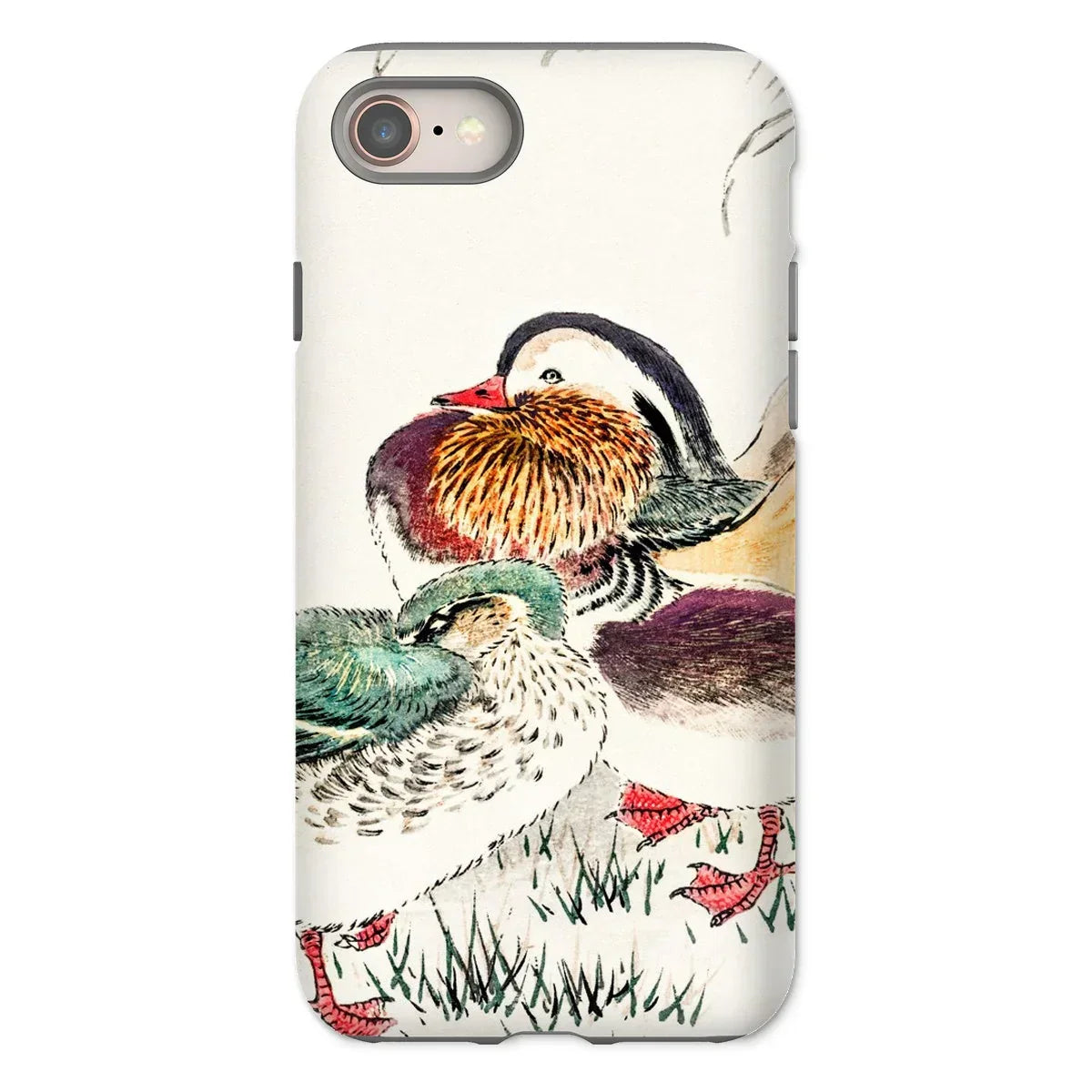 Duck & Barley - Numata Kashu Meiji Iphone Case, 8 / Matte, Phone Case Colorful Illustration Ducks Traditional Asian Art