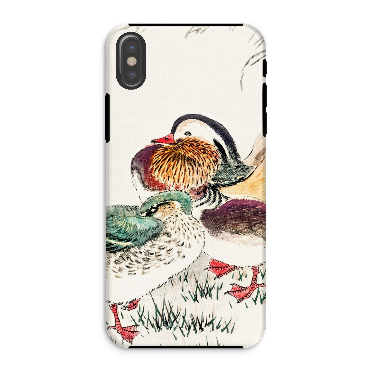 Duck & Barley - Numata Kashu Meiji Iphone Case, Xs / Tough Phone, Phone Case Colorful Illustration Ducks Traditional Asian Art