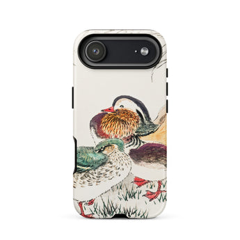 Duck & Barley - Numata Kashu Meiji Phone Case Iphone 17 Air / Matte White Phone Case Mandarin Duck Design Durable Plastic Numata Kashu,