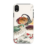 Duck & Barley - Numata Kashu Meiji Phone Case Iphone Xr / Matte Phone Case Colorful Illustration Ducks Waterfowl Traditional Asian Numata