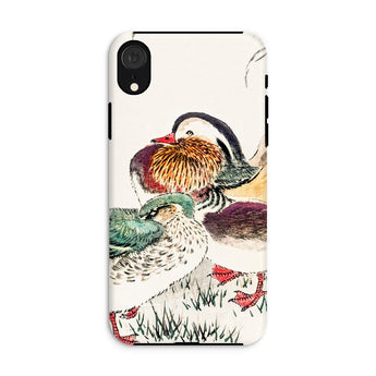 Duck & Barley - Numata Kashu Meiji Phone Case Iphone Xr / Matte Phone Case Colorful Illustration Ducks Waterfowl Traditional Asian Numata
