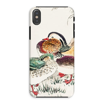 Duck & Barley - Numata Kashu Meiji Phone Case Iphone Xs / Matte Phone Case Colorful Illustration Ducks Traditional Asian Art Numata Kashu,