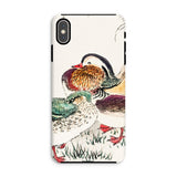 Duck & Barley - Numata Kashu Meiji Phone Case Iphone Xs Max / Matte Phone Case Colorful Illustration Ducks Traditional Asian Art Numata