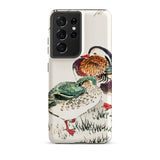 Duck & Barley - Numata Kashu Meiji Phone Case Samsung Galaxy S21 Ultra / Matte Phone Case Detailed Illustration Two Ducks Vibrant Plumage