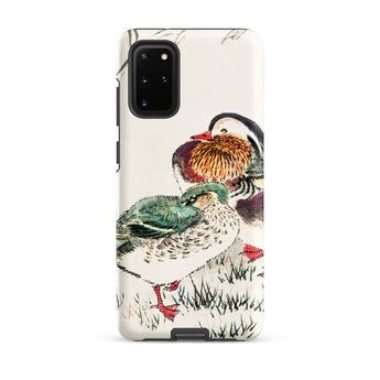 Duck & Barley - Numata Kashu Meiji Samsung Case, Galaxy S20 Plus / Matte, Smartphone Case Illustration Two Mandarin Ducks
