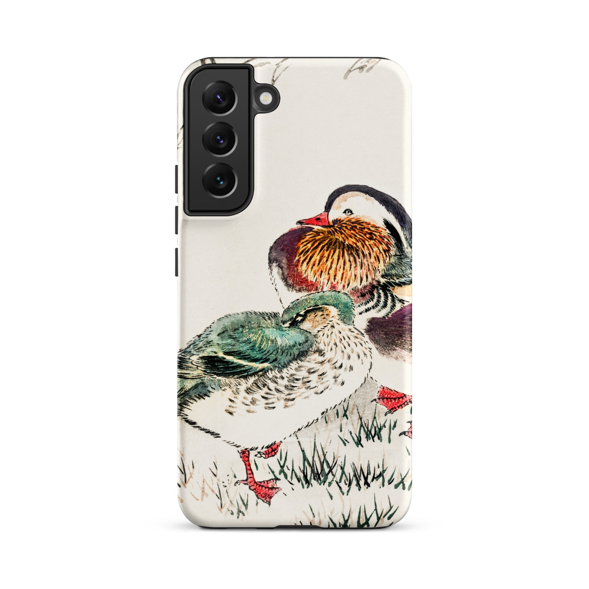 Duck & Barley Numata Kashu Meiji Samsung Case, Galaxy S22 Plus / Matte, Phone Case Illustration Two Mandarin Ducks