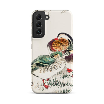 Duck & Barley - Numata Kashu Meiji Samsung Case, Galaxy S22 Plus / Matte, Phone Case Illustration Two Mandarin Ducks