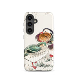 Duck & Barley - Numata Kashu Meiji Samsung Case, Galaxy S24 / Matte, Phone Case Vibrant Print Two Mandarin Ducks