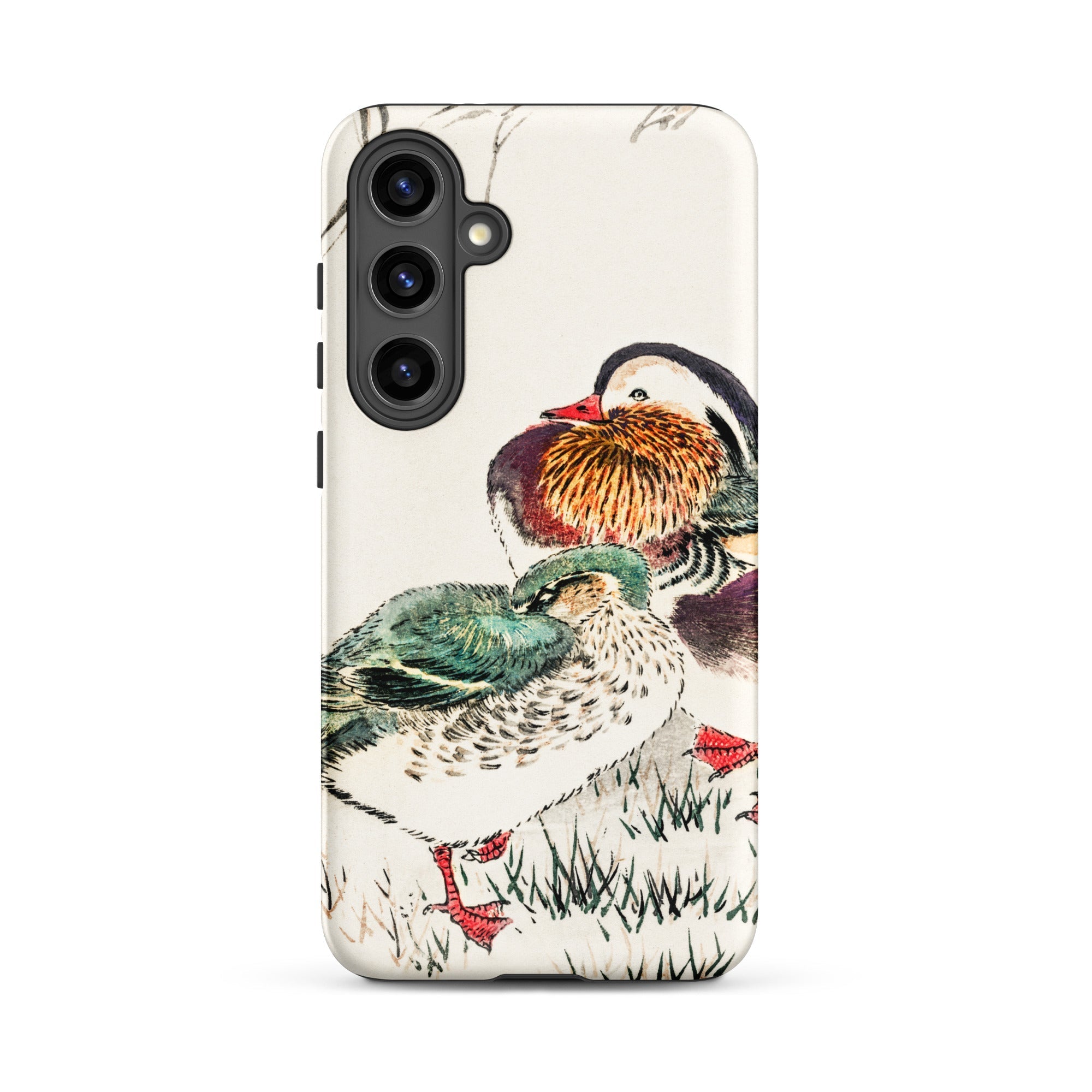 Duck & Barley Numata Kashu Meiji Samsung Case, Galaxy S24 Plus / Matte, Phone Case Artistic Depiction Two Mandarin Ducks