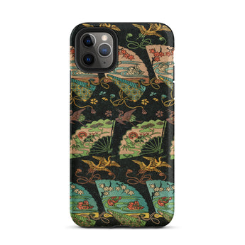 Ducks & Cranes Fan Pattern - G.a. Audsley Iphone Case, 11 Pro Max / Matte, Patterned Smartphone Case