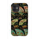 Ducks & Cranes Fan Pattern - G.a. Audsley Iphone Case, 12 Mini / Matte, Phone Case Japanese-inspired Pattern Fans Cranes Floral Motifs
