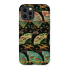 Ducks & Cranes Fan Pattern - G.a. Audsley Iphone Case, 12 Pro / Matte, Decorative Iphone Case Japanese-style Pattern Fans Cranes Floral
