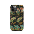Ducks & Cranes Fan Pattern - G.a. Audsley Iphone Case, 12 Pro / Matte, Patterned Phone Case