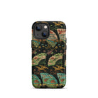 Ducks & Cranes Fan Pattern - G.a. Audsley Iphone Case, 13 Mini / Matte, Patterned Phone Case