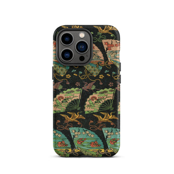 Ducks & Cranes Fan Pattern - G.a. Audsley Iphone Case, 13 Pro / Matte, Patterned Smartphone Case