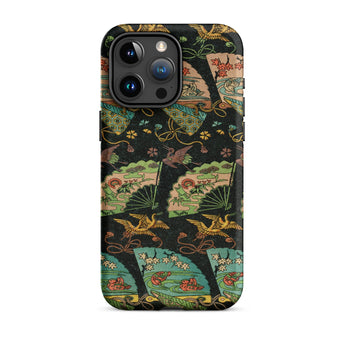 Ducks & Cranes Fan Pattern - G.a. Audsley Iphone Case, 15 Pro Max / Matte, Patterned Iphone Case
