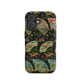 Ducks & Cranes Fan Pattern - G.a. Audsley Iphone Case, 16 / Matte, Patterned Phone Case