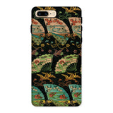 Ducks & Cranes Fan Pattern - G.a. Audsley Iphone Case, 8 Plus / Matte, Phone Case Japanese Fan Pattern Birds Floral Designs