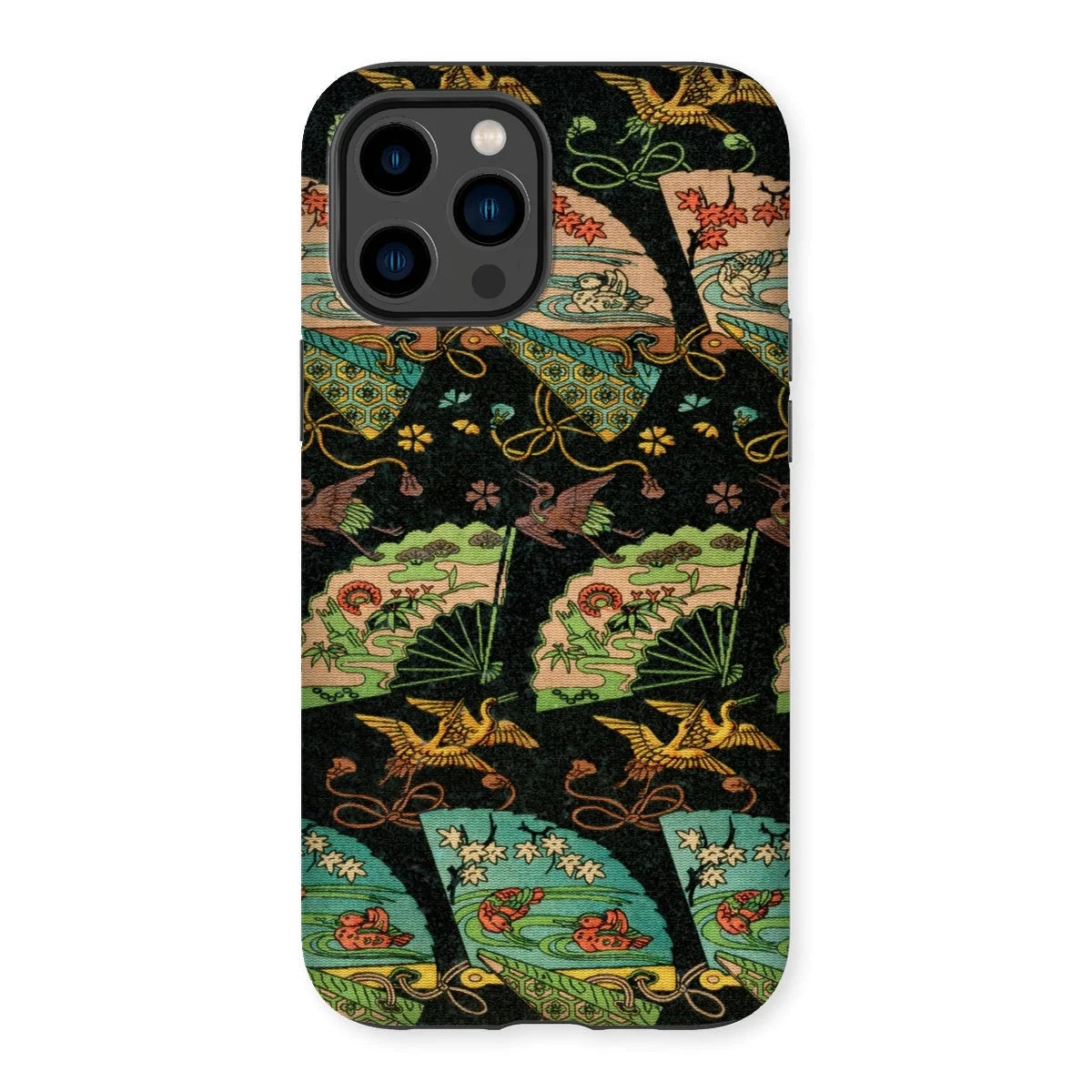 Ducks & Cranes Fan Pattern - G.a. Audsley Iphone Case 14 Pro Max / Matte Mobile Phone Cases