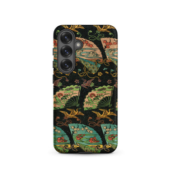 Ducks & Cranes Fan Pattern - G.a. Audsley Phone Case, Samsung Galaxy S25 / Matte, Mobile Cases, Toby Leon