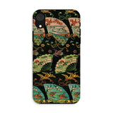 Ducks & Cranes Fan Pattern - G.a. Audsley Iphone Case, Xr / Matte, Phone Case Japanese Fan Landscape Pattern Design
