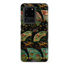 Ducks & Cranes Fan Pattern - G.a. Audsley Samsung Case, Galaxy S20 Ultra / Matte, Black Phone Case Colorful Pattern Japanese Fans Cranes