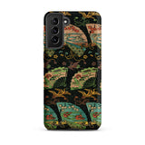 Ducks & Cranes Fan Pattern - G.a. Audsley Samsung Case, Galaxy S21 Plus / Matte, Phone Case Japanese-inspired Pattern Fans Birds Floral