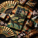 Patrón de Abanico de Patos y Grullas - Funda Samsung Galaxy de G.a. Audsley, Fundas de Teléfono Móvil, Toby Leon