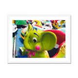 No Dumbo 2 + too Giclée Print, Green Elephant Ride