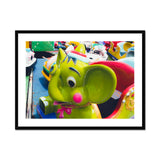 No Dumbo 2 + too Giclée Print, Green Elephant Ride