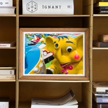 No Dumbo Three Giclée Print / Canvas Framed Photograph Yellow Cartoon-style Character Googly Eyes Red Dumbo Three Giclée, Giclée Print,