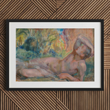 Dying Adonis - Magnus Enckell Fine Art Print / Canvas, Enckell’s Adonis Lies, Restless Foliage, Final Embers