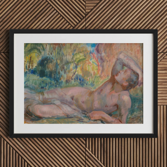 Dying Adonis - Magnus Enckell Fine Art Print / Canvas, Enckell’s Adonis Lies, Restless Foliage, Final Embers