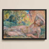 Dying Adonis - Magnus Enckell Fine Art Print / Canvas, Enckell’s Adonis Lies, Restless Foliage, Final Embers