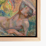 Dying Adonis - Magnus Enckell Fine Art Print / Canvas Framed Painting Nude Figure Soft Pastel Tones Rendered Enckell’s Lies, Restless