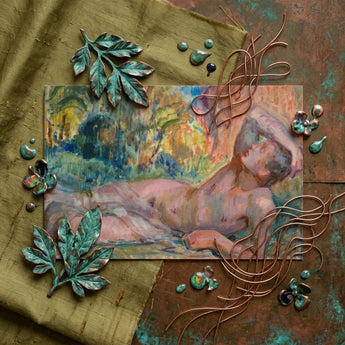 Dying Adonis - Magnus Enckell Fine Art Print / Canvas Soft-focus Impressionist Painting Nude Figure Warm Blended Tones Enckell’s Adonis