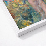 Dying Adonis - Magnus Enckell Fine Art Print / Canvas White Framed Impressionistic Painting Greens Blues Enckell’s Lies, Restless Foliage,