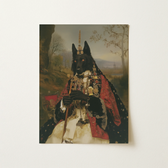 Cardinal des Ombres - Impression d’art du loup noir ecclésiastique 