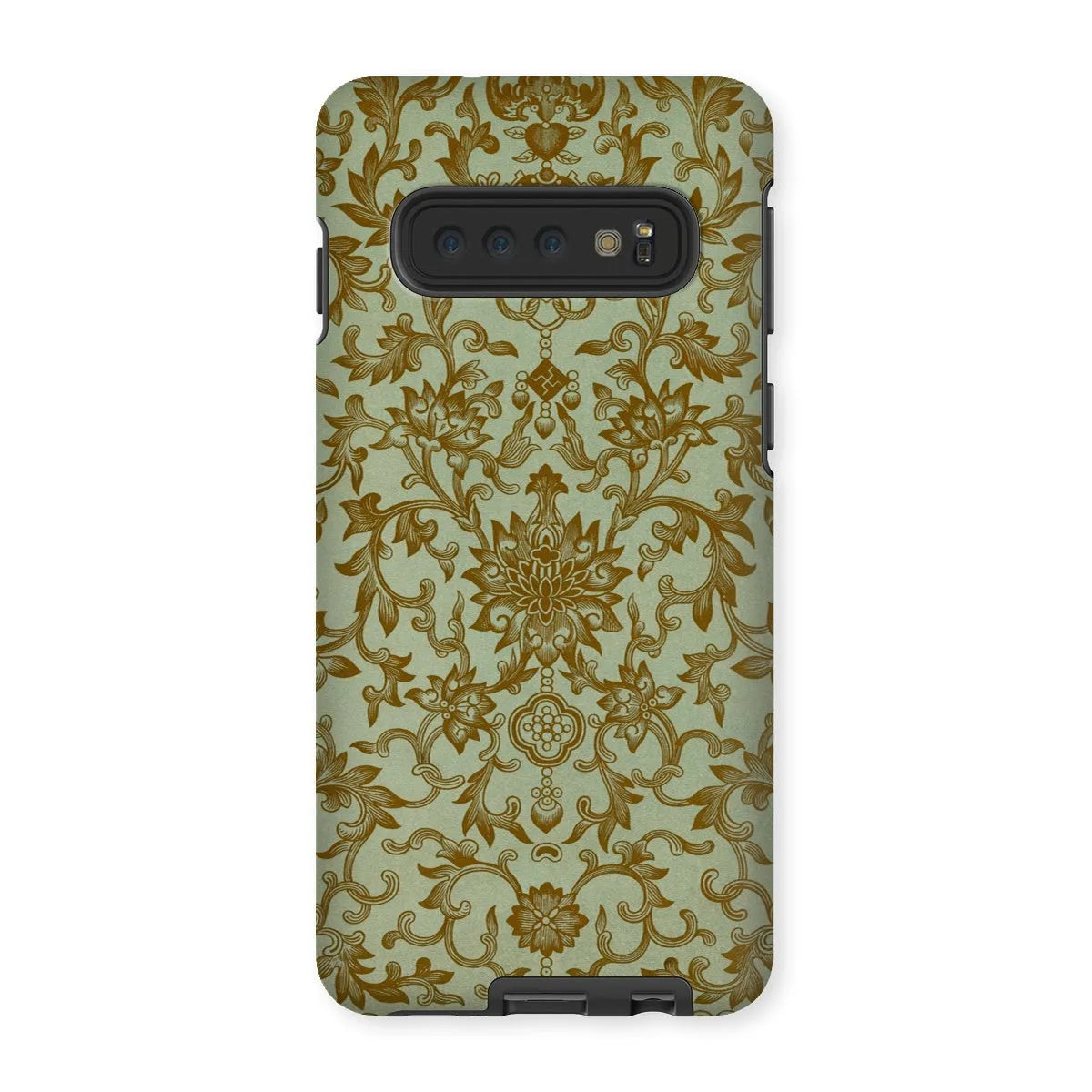 Earthy Chinese Floral Art Pattern Phone Case - Owen Jones - Samsung Galaxy S10 / Matte - Mobile Phone Cases - Aesthetic